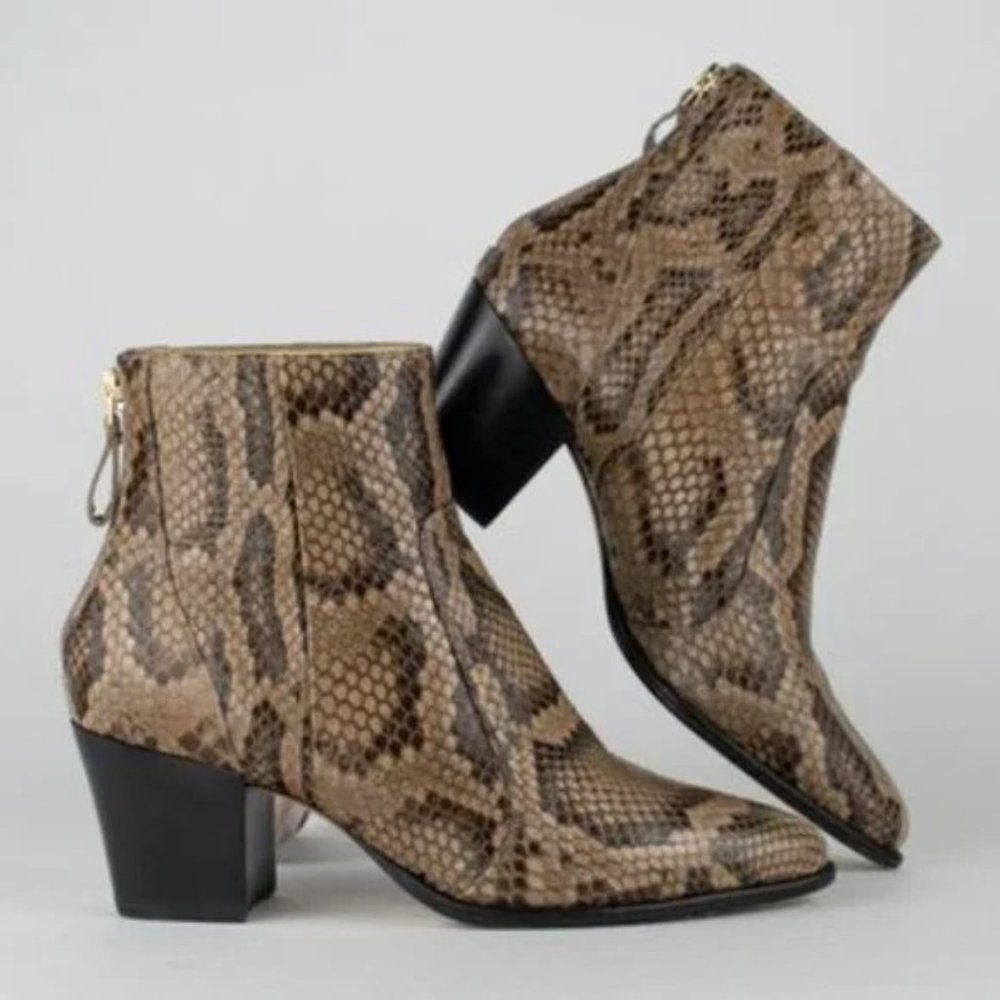 Alexandre Birman Python Ankle Boots - Picture 6 of 11